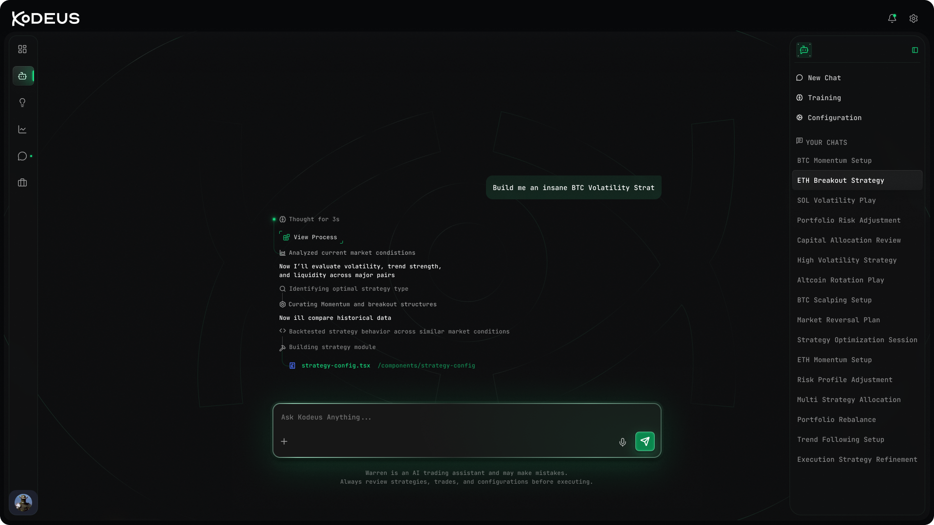 Warren chat workflow